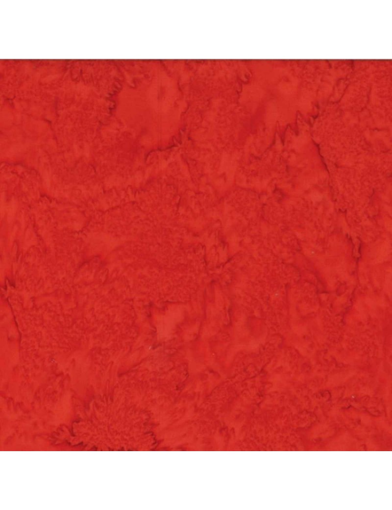 Tissu Batik marbré Rouge Cherry