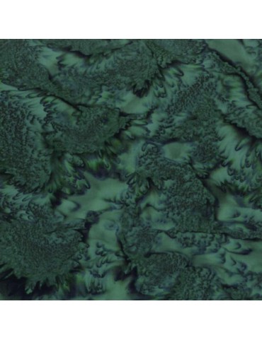 Tissu Batik marbré Vert Dublin