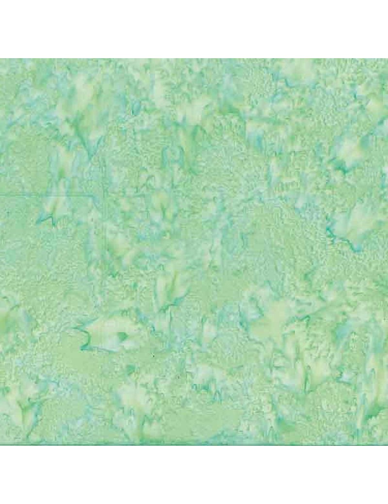 Tissu Batik marbré Vert Mint